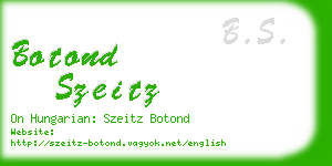 botond szeitz business card